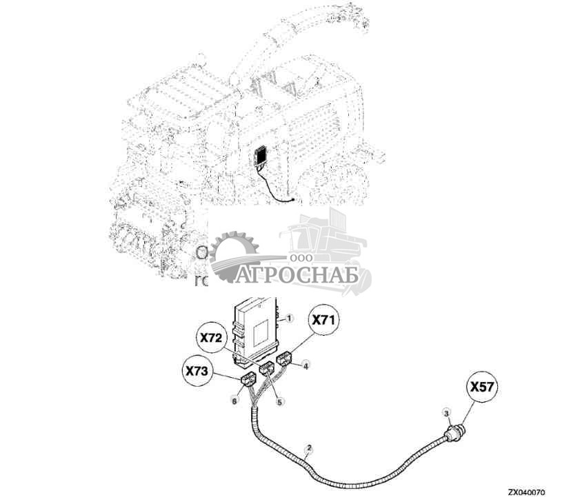 ADAPTER WIRING HARNESS AND CONTROL UNIT FOR AUTOTRAC 